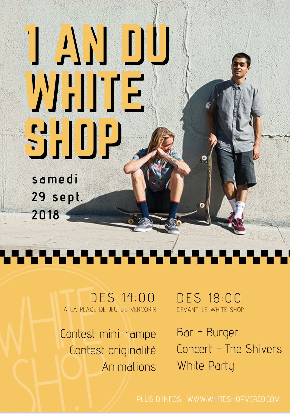 Affiche : 1 an du White Shop