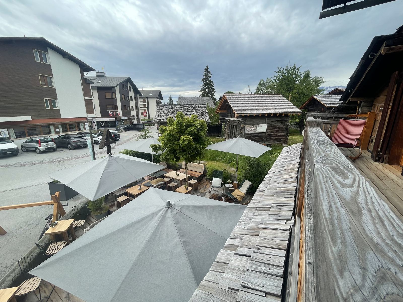 Vue sur le village de Vercorin